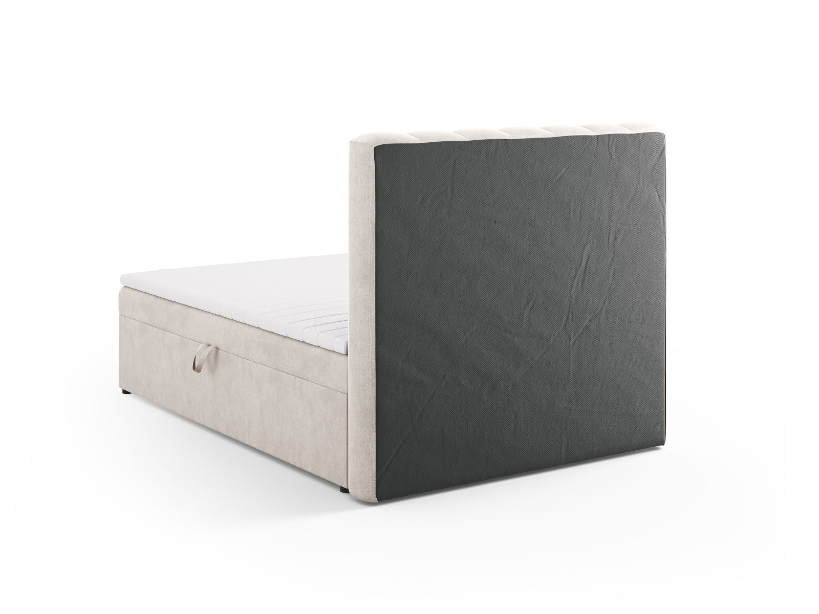 Stilvolles Kelp Boxspringbett Set von Micadoni, bestehend aus Kopfteil, Boxsprings, Matratze und Topper für erholsamen Schlaf.