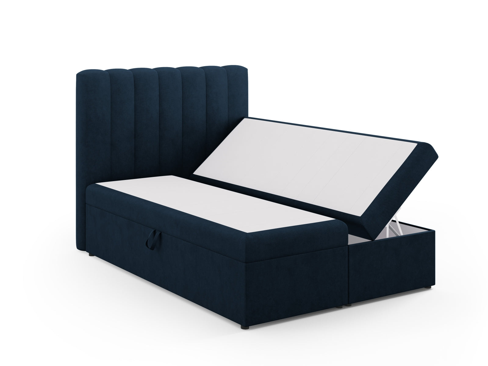 Stilvolles Kelp Boxspringbett Set von Micadoni, bestehend aus Kopfteil, Boxsprings, Matratze und Topper für erholsamen Schlaf.