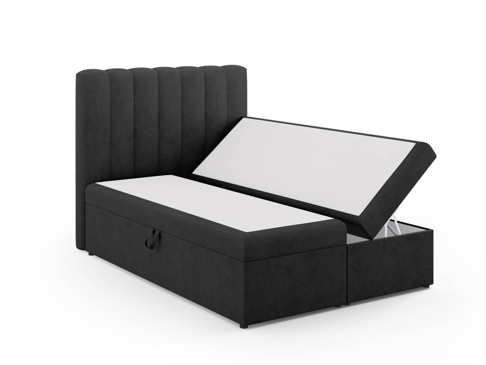 Stilvolles Kelp Boxspringbett Set von Micadoni, inklusive Kopfteil, Boxspring, Matratze und Topper für optimalen Komfort und Schlafqualität.