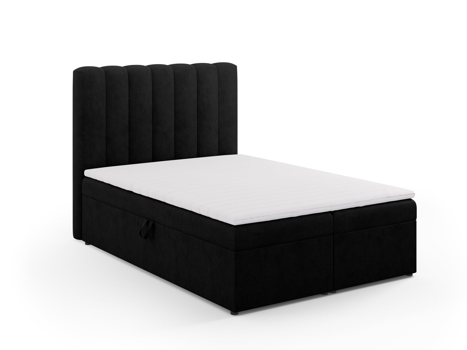 Stilvolles Kelp Boxspringbett Set von Micadoni, inklusive Kopfteil, Boxspring, Matratze und Topper für optimalen Komfort und Schlafqualität.