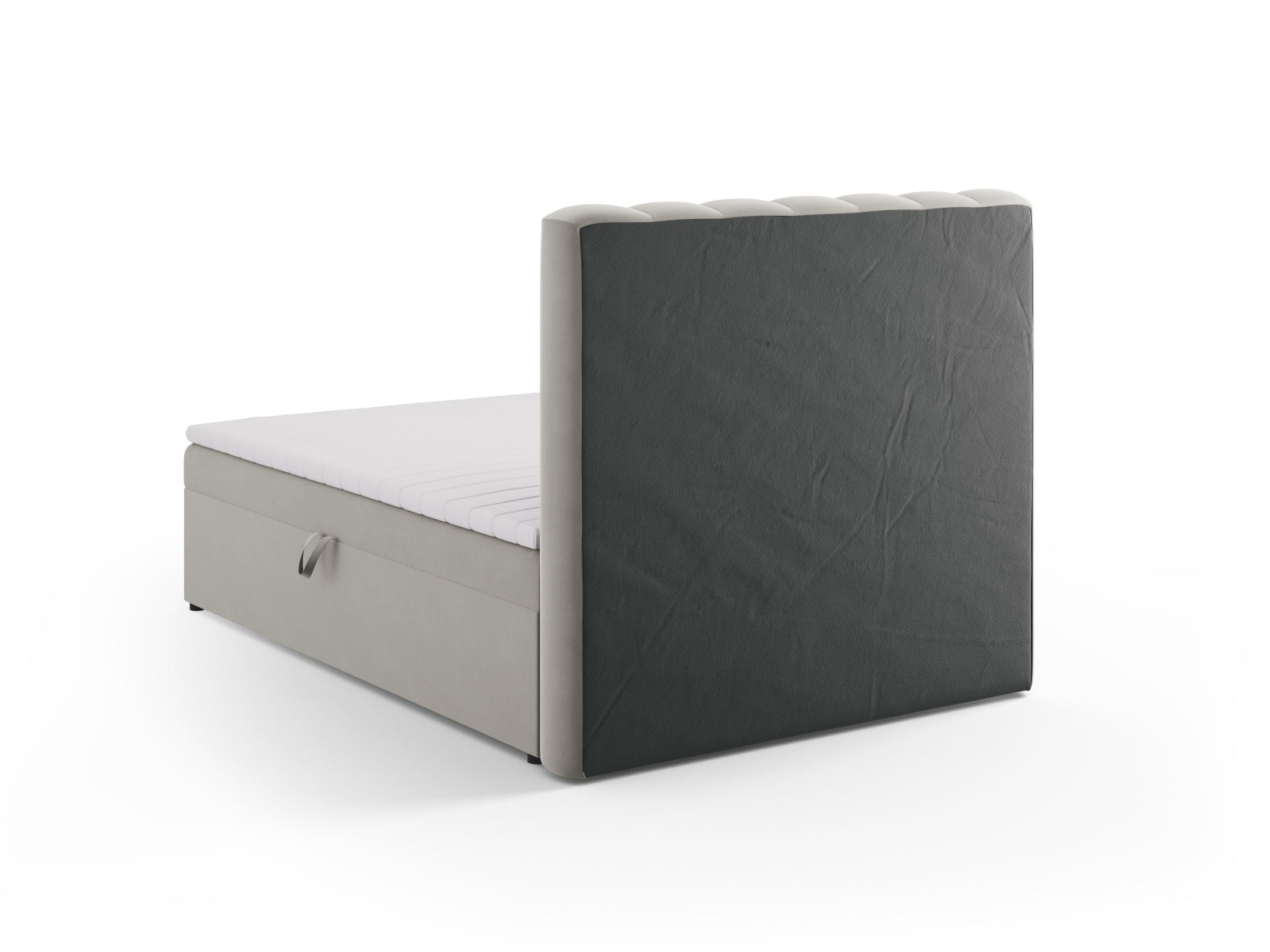 Elegantes Kelp Boxspringbett Set von Micadoni, bestehend aus Kopfteil, Boxspring, Matratze und Topper für erholsamen Schlaf.