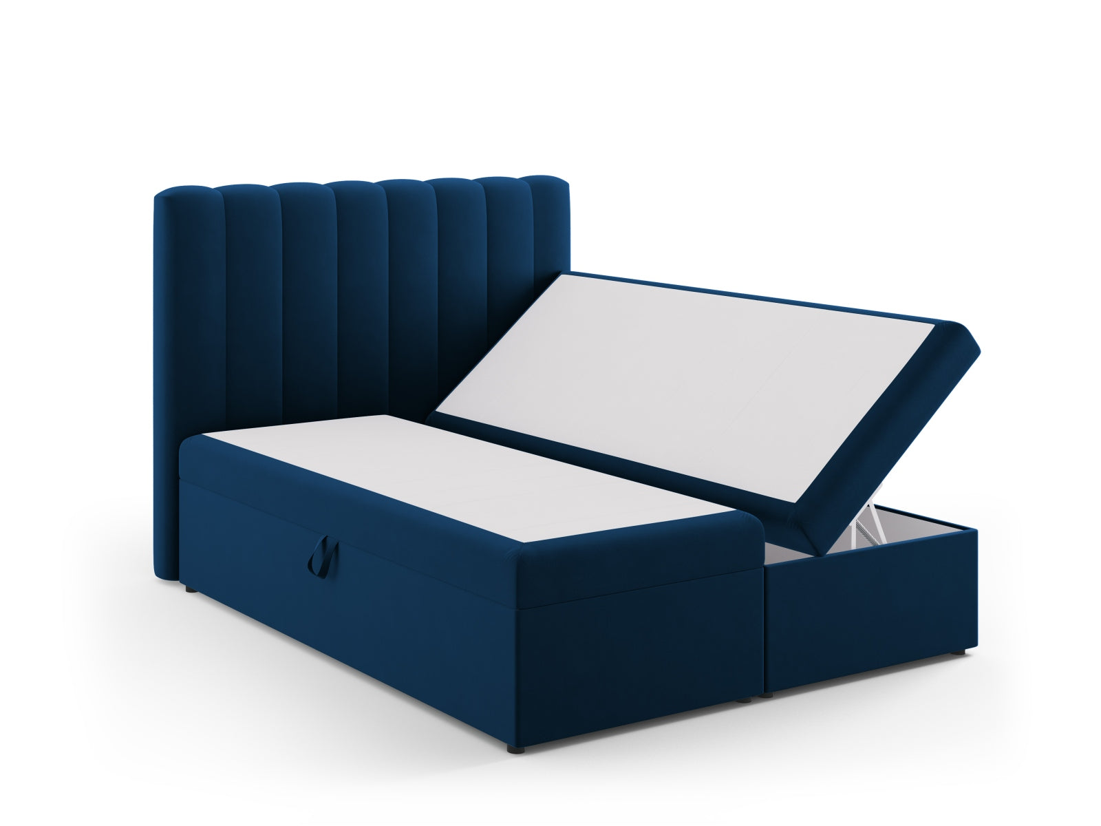 Elegantes Kelp Boxspringbett Set von Micadoni, inklusive Kopfteil, Boxsprings, Matratze und Topper für optimalen Komfort und Schlafqualität.