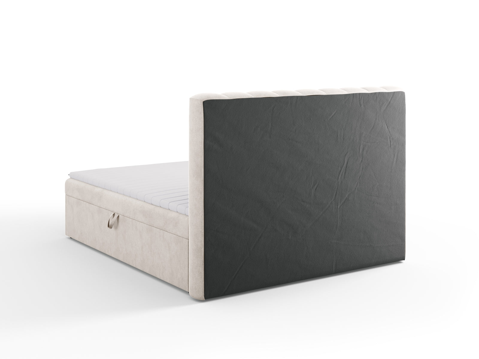 Elegantes Kelp Boxspringbett Set von Micadoni, inklusive Kopfteil, Boxsprings, Matratze und Topper für optimalen Komfort und Schlafqualität.