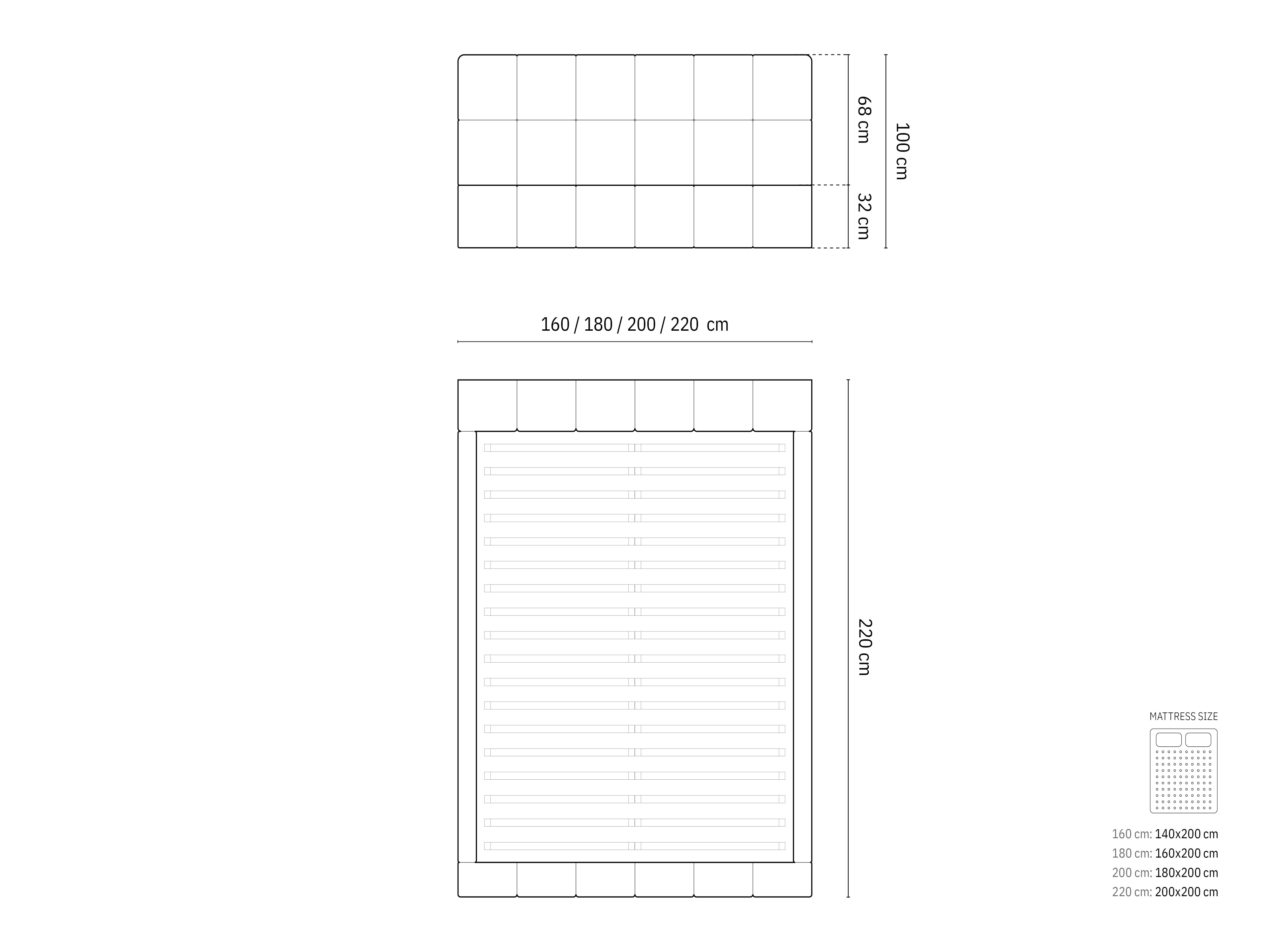 Modernes Bellis Bett in 140 cm Breite, ideal für Schlafzimmer, bietet cleveren Stauraum und ein elegantes Kopfteil.