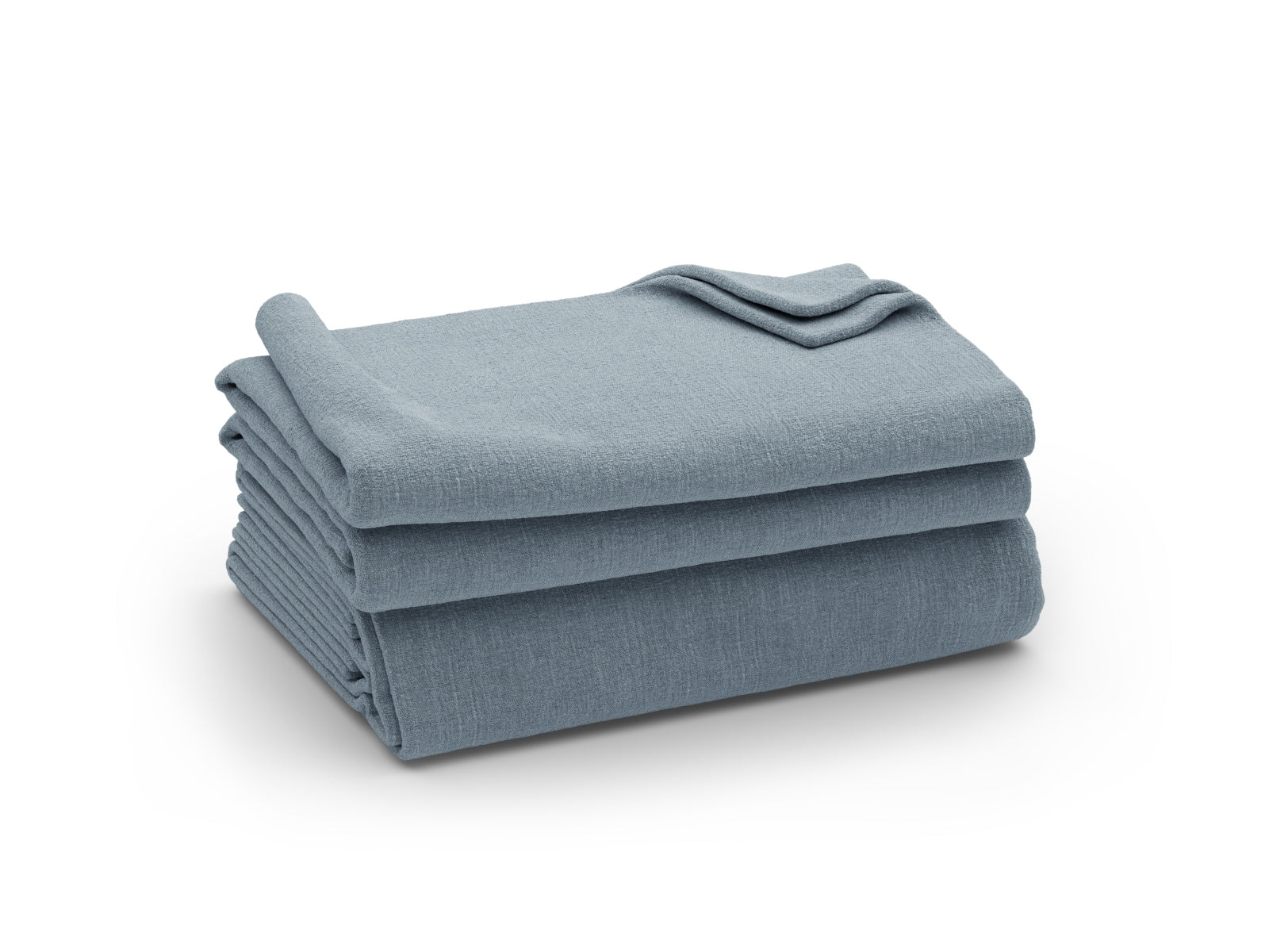 Elegantes Jodie Cover für linksseitiges Ecksofa in sanftem Blau, ideal für stilvolle Wohnräume. Hochwertige Verarbeitung von Micadoni.