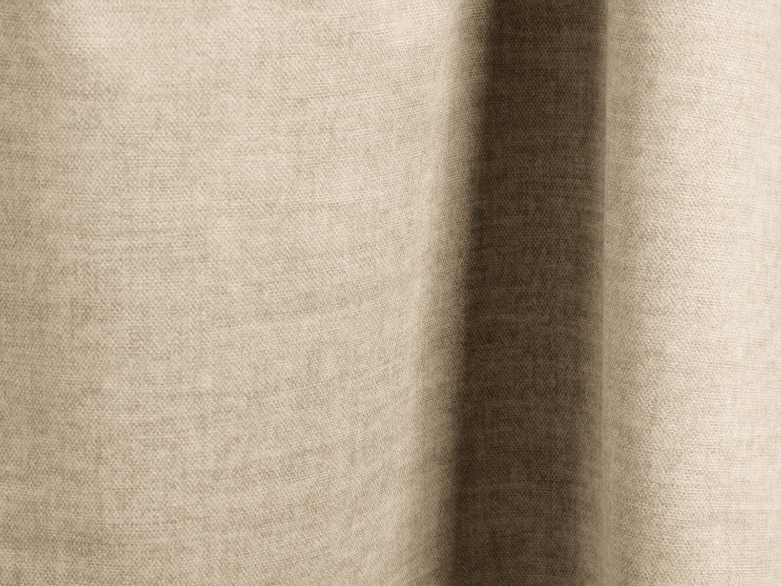 Beige 4-Sitzer Ecksofa Martina mit linksseitiger Schlaffunktion, perfekt für gemütliche Abende und als zusätzlicher Schlafplatz.