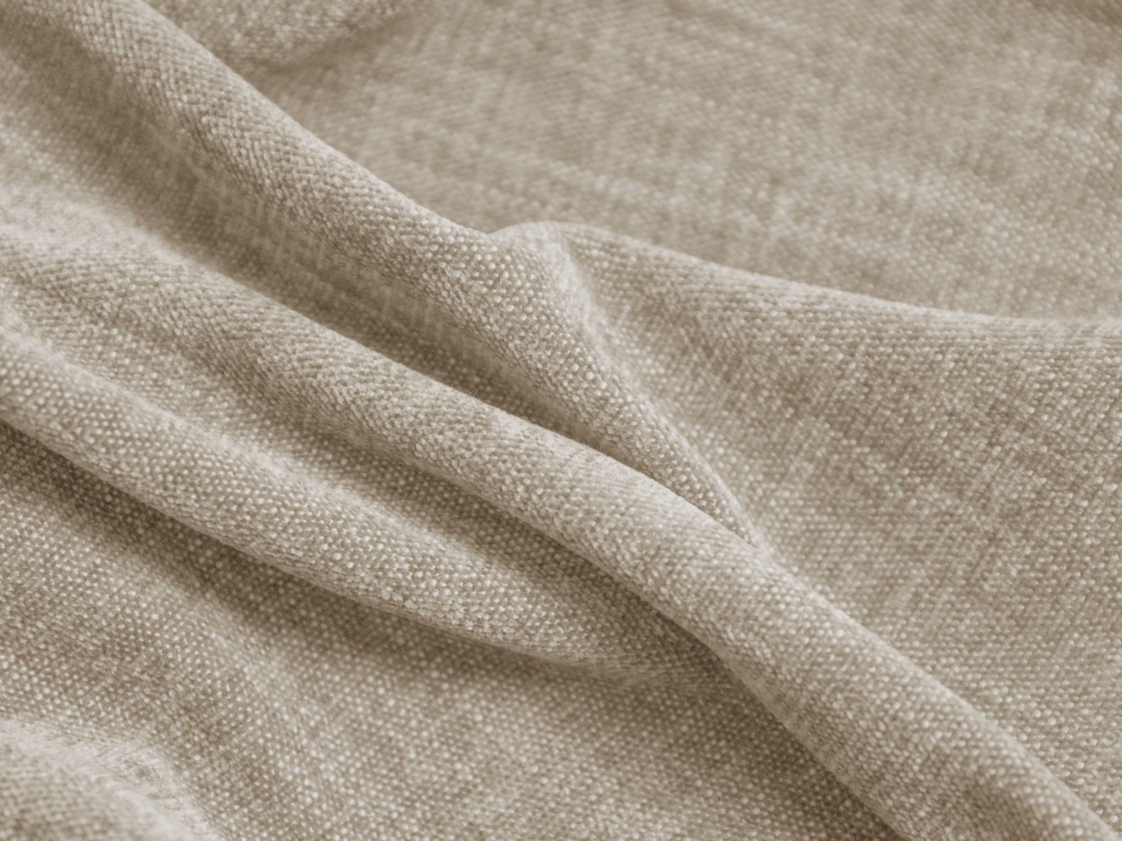 Modernes 4-Sitzer Ecksofa Martina in sanftem Beige, perfekt für gemütliche Stunden und mit cleverer Bettfunktion für spontane Übernachtungen.