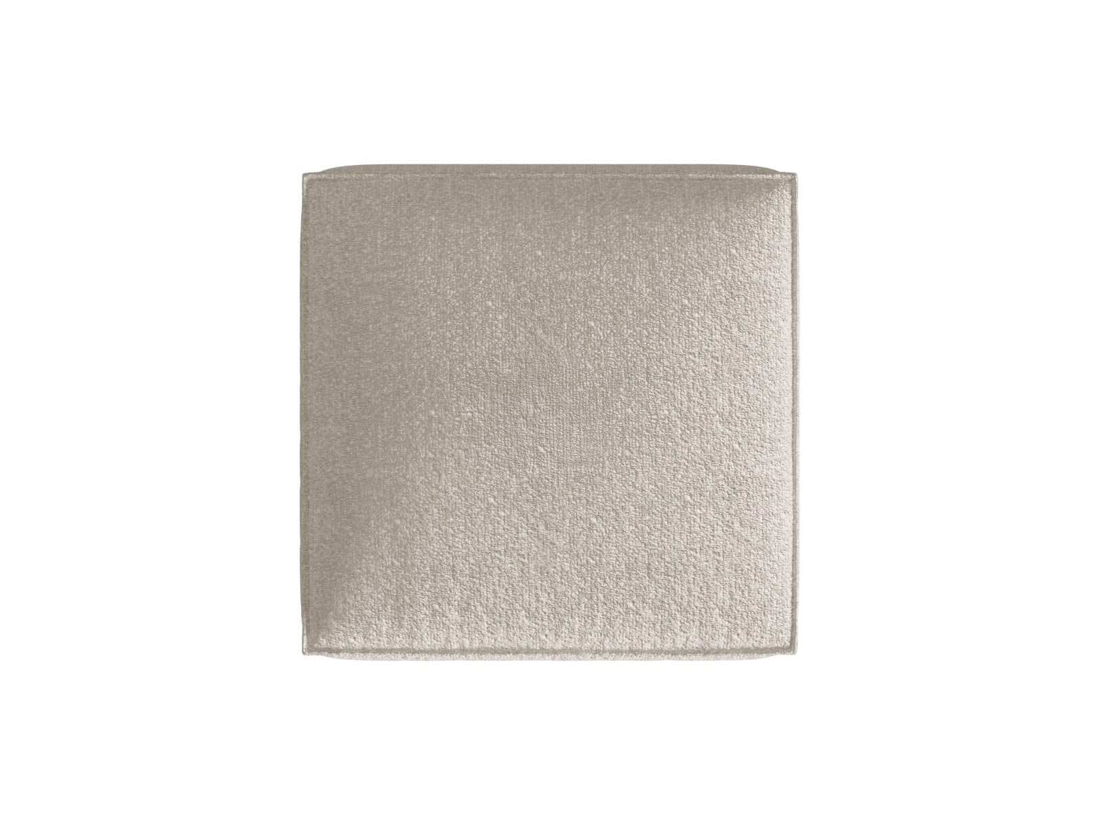 Eleganter Nuria Boucle Pouf 1 Sitzer von Micadoni, perfekt für kreative Raumgestaltungen und gemütliche Sitzgelegenheiten.