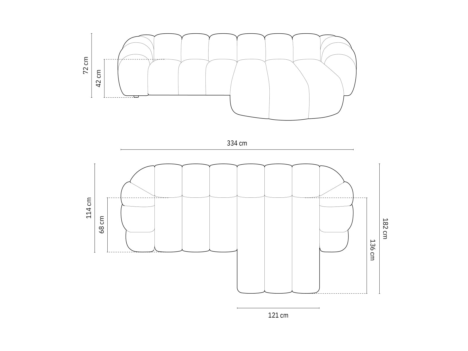 Modernes, schwarzes Velour Ecksofa von Micadoni, 4-Sitzer, perfekt für gemütliche Wohnzimmer und stilvolle Einrichtung.