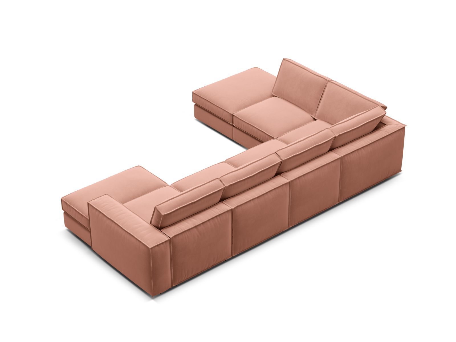 Elegantes 5-Sitzer Ecksofa Panoramic links von Micadoni, perfekt für entspannte Stunden und moderne Wohnräume.