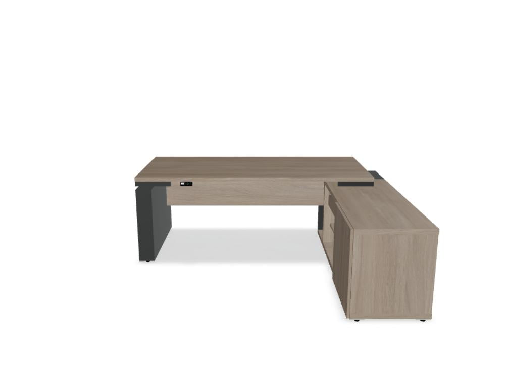 Mito MIT1RP - Chefschreibtisch mit Höhenverstellung in Bernsteineiche präsentiert im Onlineshop von KAQTU Design AG. Schreibtisch ist von Mdd