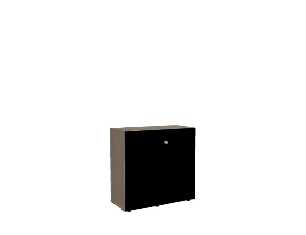 Mito MIT21 - Schrank in Schwarz präsentiert im Onlineshop von KAQTU Design AG. Büroschrank ist von Mdd