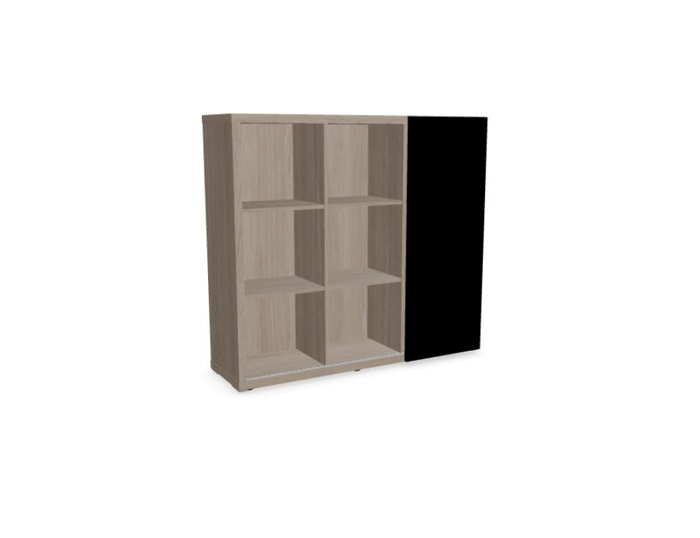 Mito MIT7 - Chefzimmerschrank in Bernsteineiche präsentiert im Onlineshop von KAQTU Design AG. Büroschrank ist von Mdd