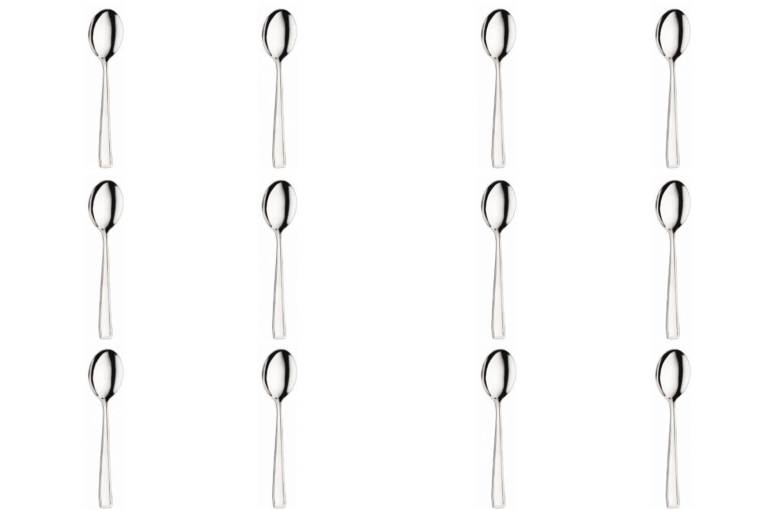 Elegantes 12-teiliges Set Beta Tafellöffel (19,6 cm) von Pintinox, perfekt für jede Tischdekoration und vielseitig einsetzbar bei Mahlzeiten.