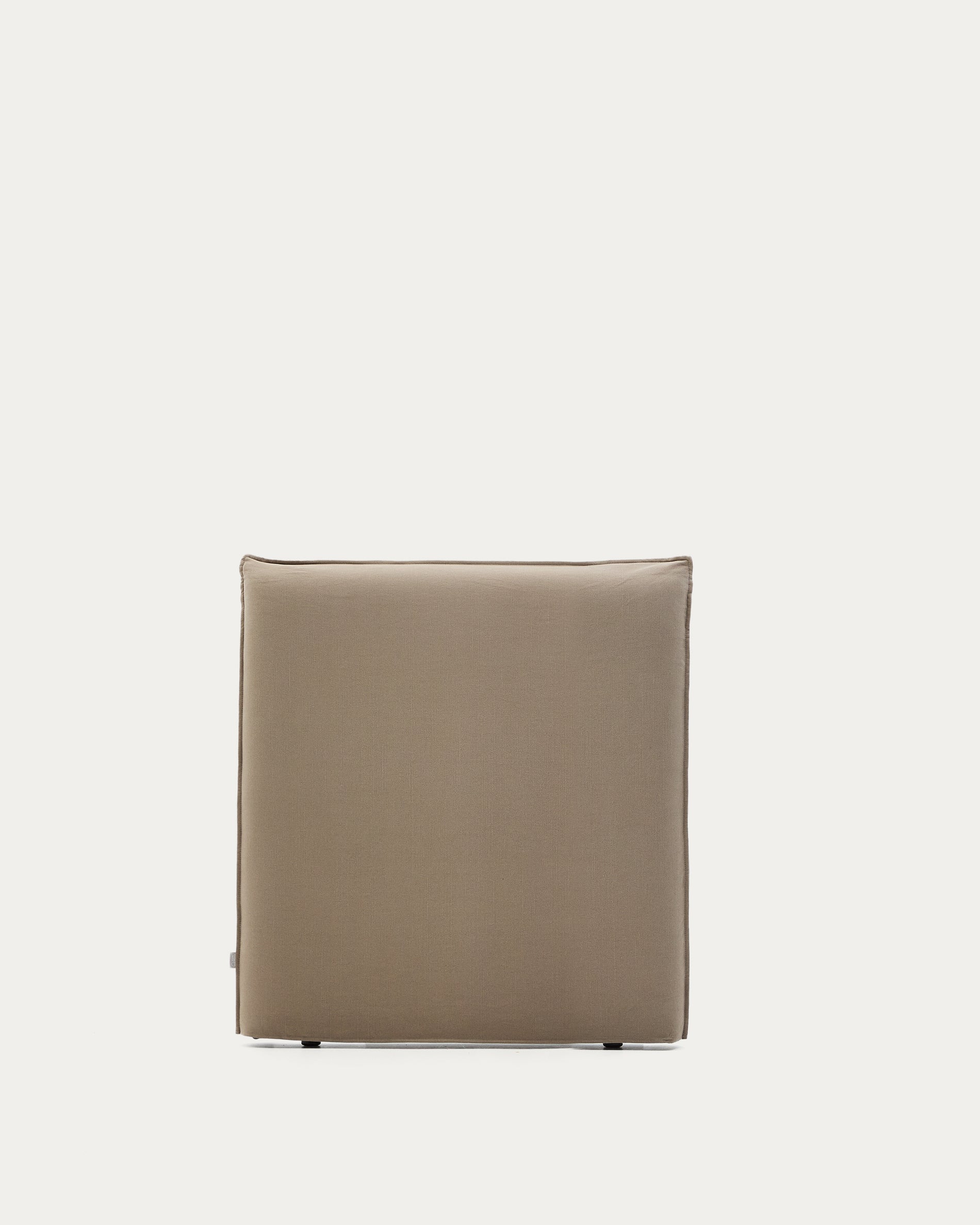 Kopfteil mit abnehmbarem Bezug Jaira aus Leinen und Baumwolle taupe für ein Bett von 90 cm FSC Mix Credit in Taupe präsentiert im Onlineshop von KAQTU Design AG. Kopfteile ist von Kave Home