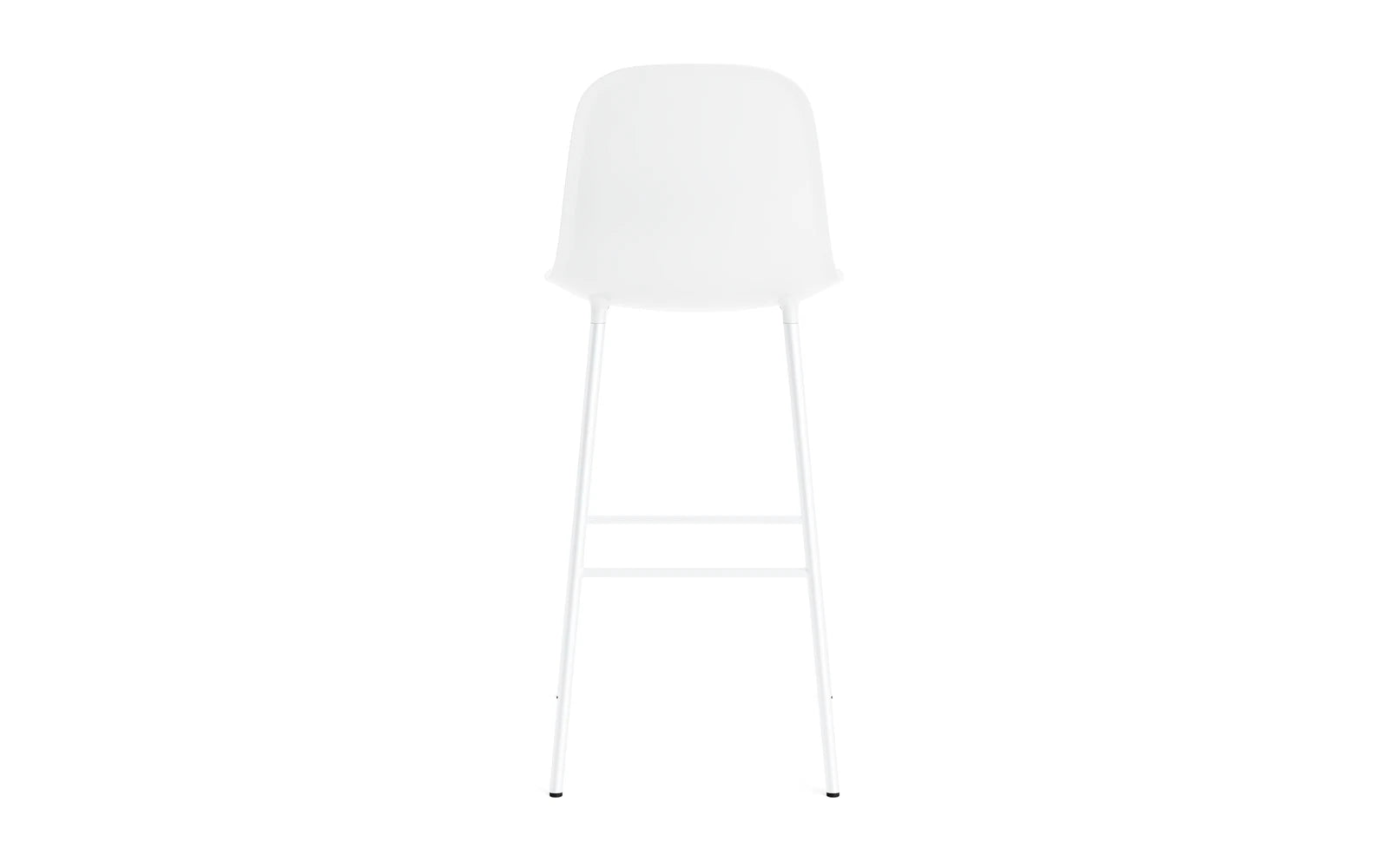 Moderner Form Barstuhl von Normann Copenhagen in Weiß, ideal für trendige Bars und stilvolle Wohnräume.