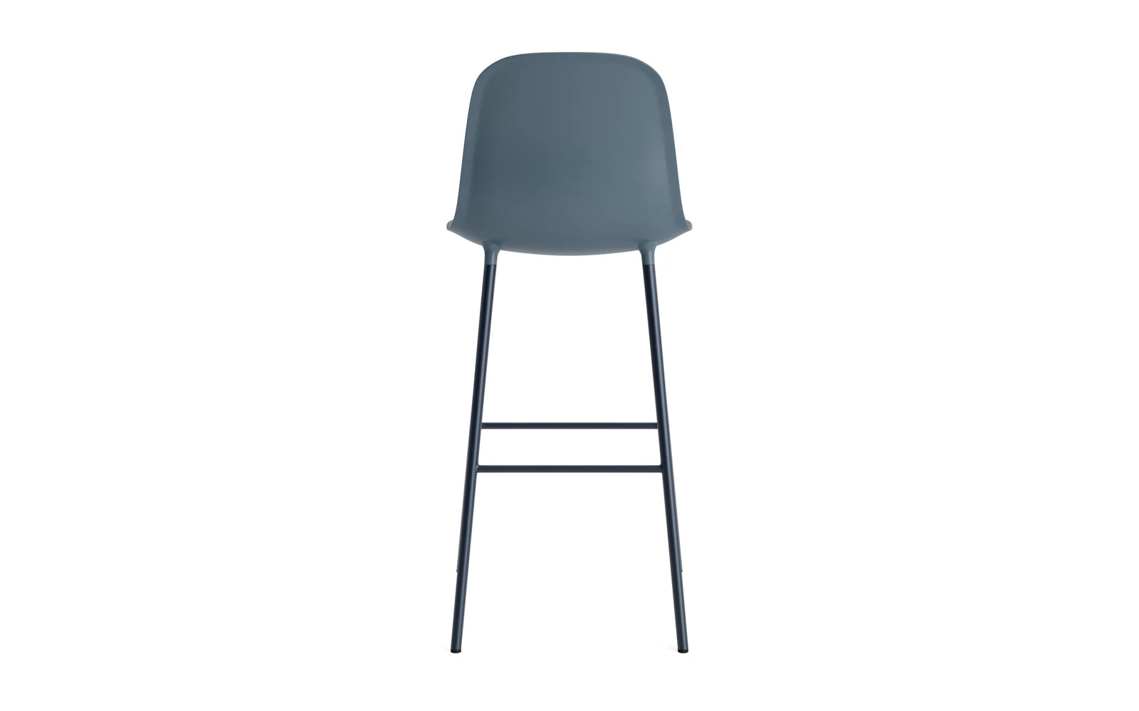 Moderner Form Barstuhl von Normann Copenhagen in Weiß, ideal für stilvolle Bars und Essbereiche, vereint Funktionalität und ästhetisches Design.