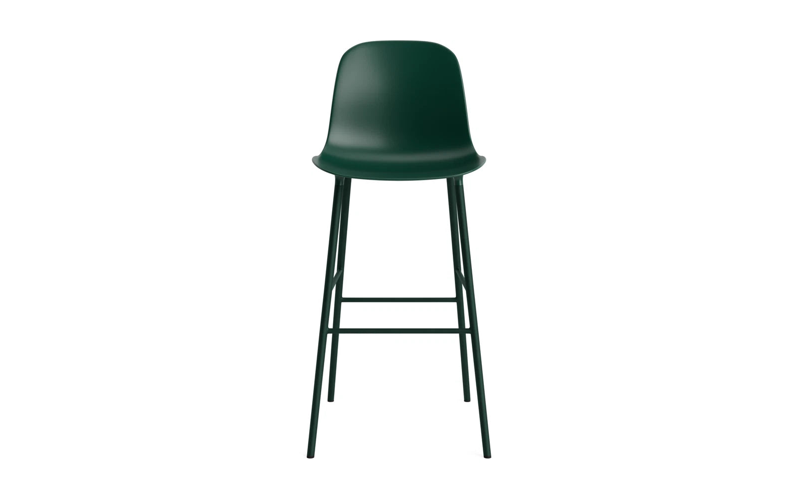 Moderner Form Barstuhl von Normann Copenhagen in stilvollem Weiß, aus robustem Stahl, perfekt für zeitgemäße Einrichtungsideen.