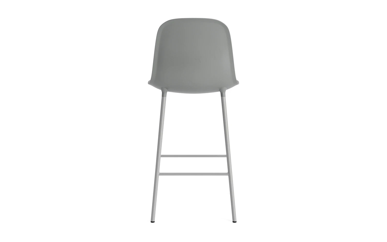 Eleganter Form Barstuhl von Normann Copenhagen in Weiß, ideal für stilvolle Bars und Küchen, vereint Komfort mit modernem Design.