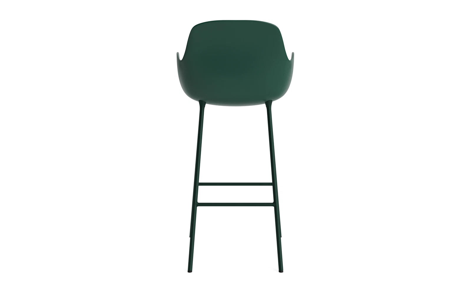 Moderner Form Barstuhl mit Armlehne von Normann Copenhagen, ideal für gemütliche Sitzgelegenheiten in Bars und trendigen Wohnräumen.
