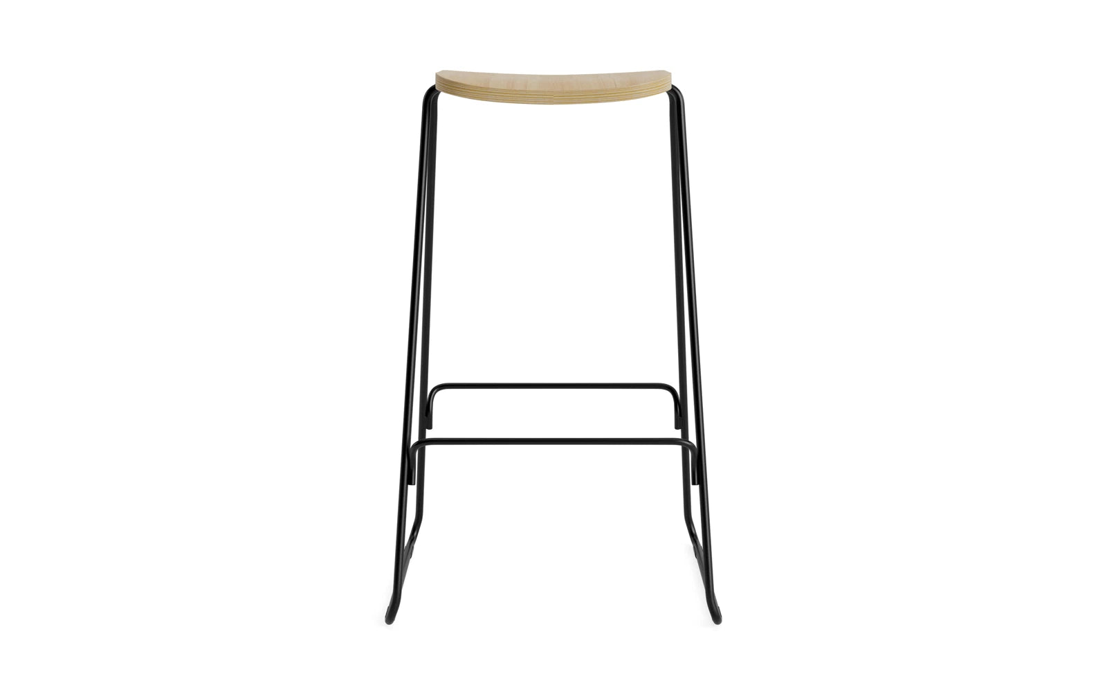 Eleganter Just Barhocker von Normann Copenhagen, der durch sein minimalistisches Design und die hochwertige Verarbeitung besticht.