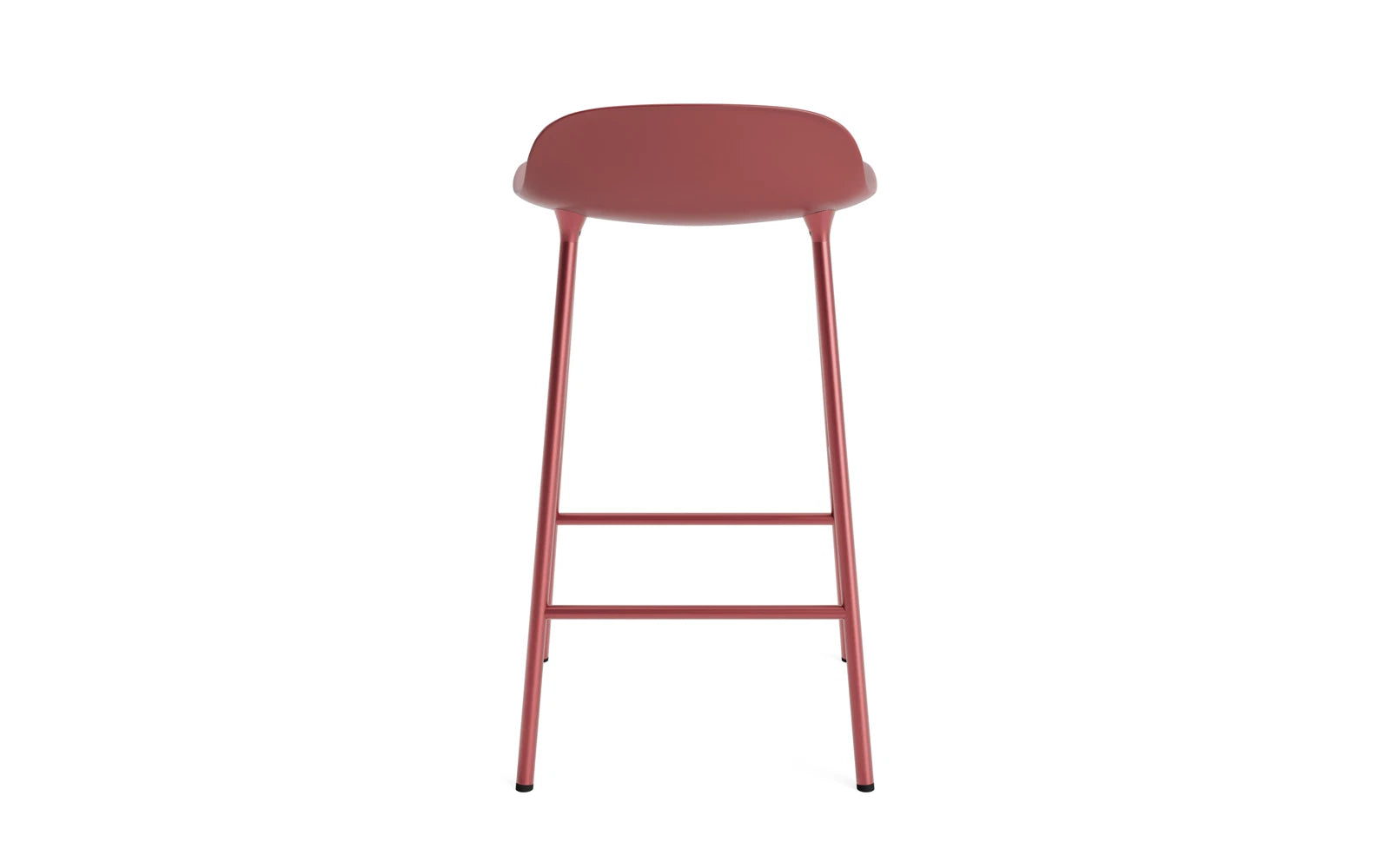 Moderner Form Barhocker von Normann Copenhagen, 65 cm hoch, gefertigt aus langlebigem Polypropylen und elegantem Stahl, perfekt für stilvolle Bars.