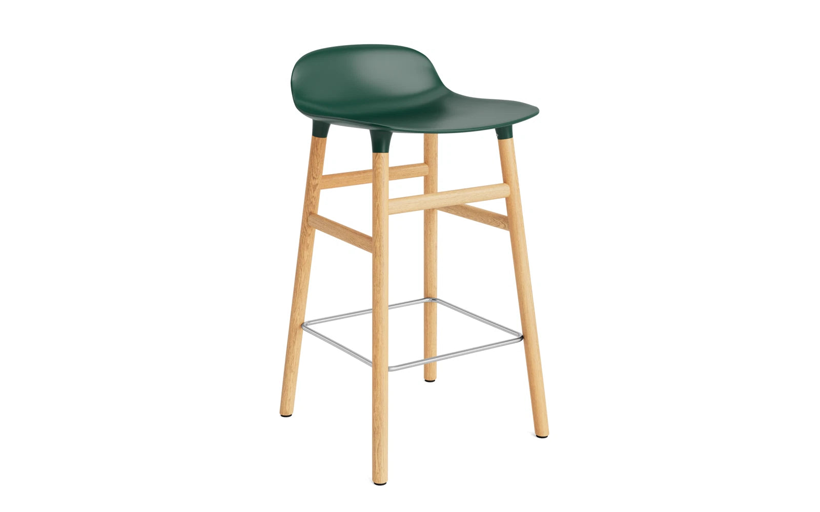 Eleganter Form Barhocker von Normann Copenhagen, ideal für stilvolle Bars und Küchen, bietet eine harmonische Kombination aus Design und Funktionalität.