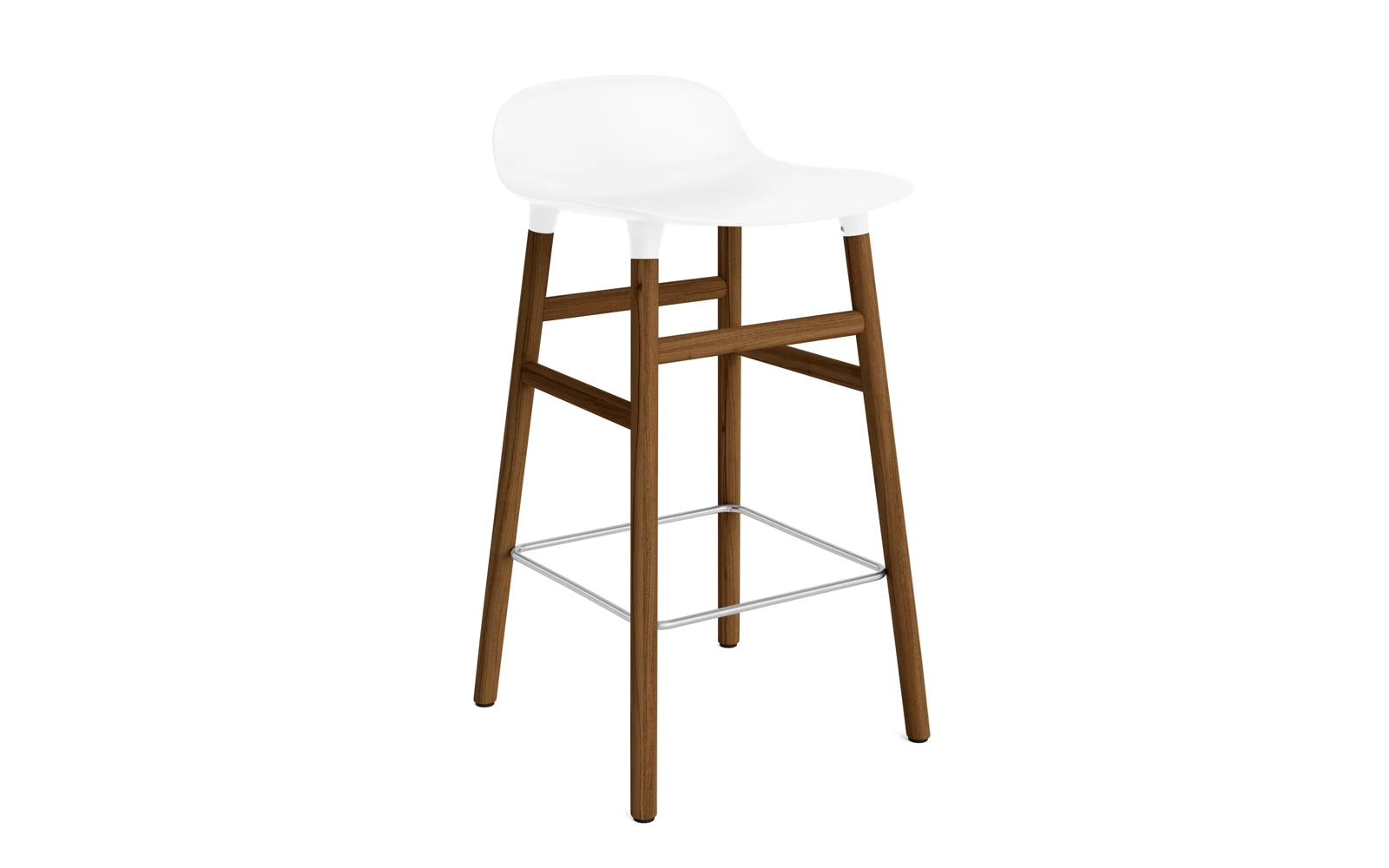 Eleganter Form Barhocker von Normann Copenhagen, ideal für stilvolle Bars und Küchen, kombiniert Komfort mit zeitgemäßem Design.