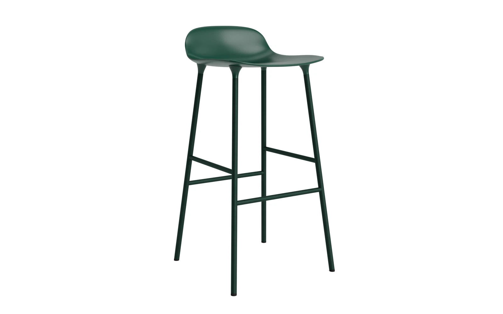 Eleganter Form Barhocker von Normann Copenhagen, perfekt für moderne Wohnräume, vereint Komfort und skandinavisches Design.
