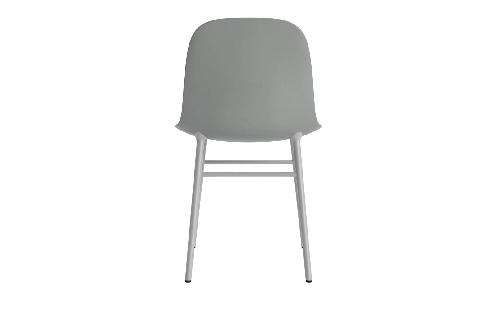 Eleganter Form Stuhl von Normann Copenhagen in modernem Schwarz, gefertigt aus robustem Stahl, perfekt für trendbewusste Einrichtung.