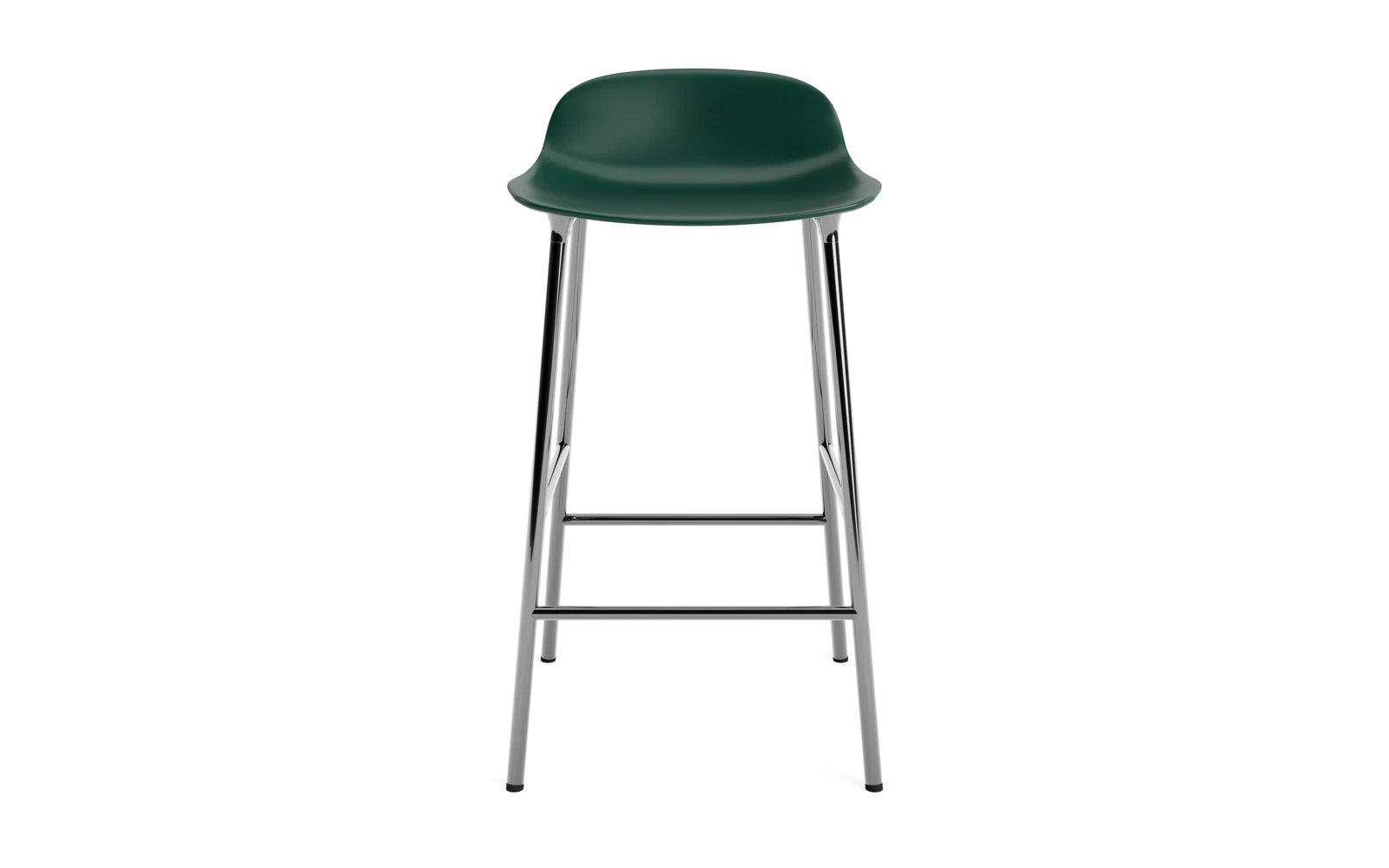 Der Form Barhocker von Normann Copenhagen vereint skandinavisches Design mit Funktionalität. Hochwertiger Barstuhl in Weiß, perfekt für moderne Wohnräume.