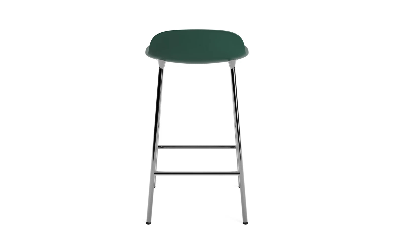 Moderner Form Barhocker von Normann Copenhagen in Weiß, perfekt für trendige Wohnräume, bietet hohen Sitzkomfort und zeitgemäße Ästhetik.