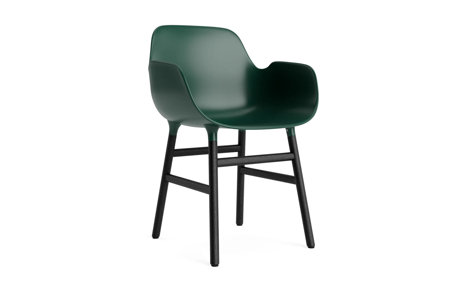 Moderner Form Armlehnstuhl von Normann Copenhagen, der durch sein minimalistisches Design und die bequemen Armlehnen besticht.