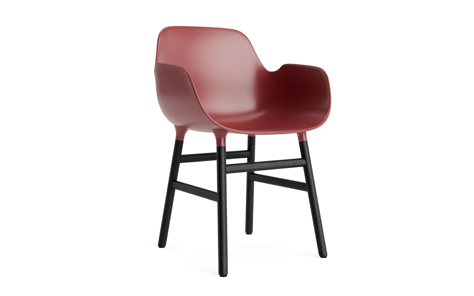 Stilvoller Armlehnstuhl von Normann Copenhagen mit geschwungenem Design und edler Verarbeitung, ideal für moderne Wohnräume.