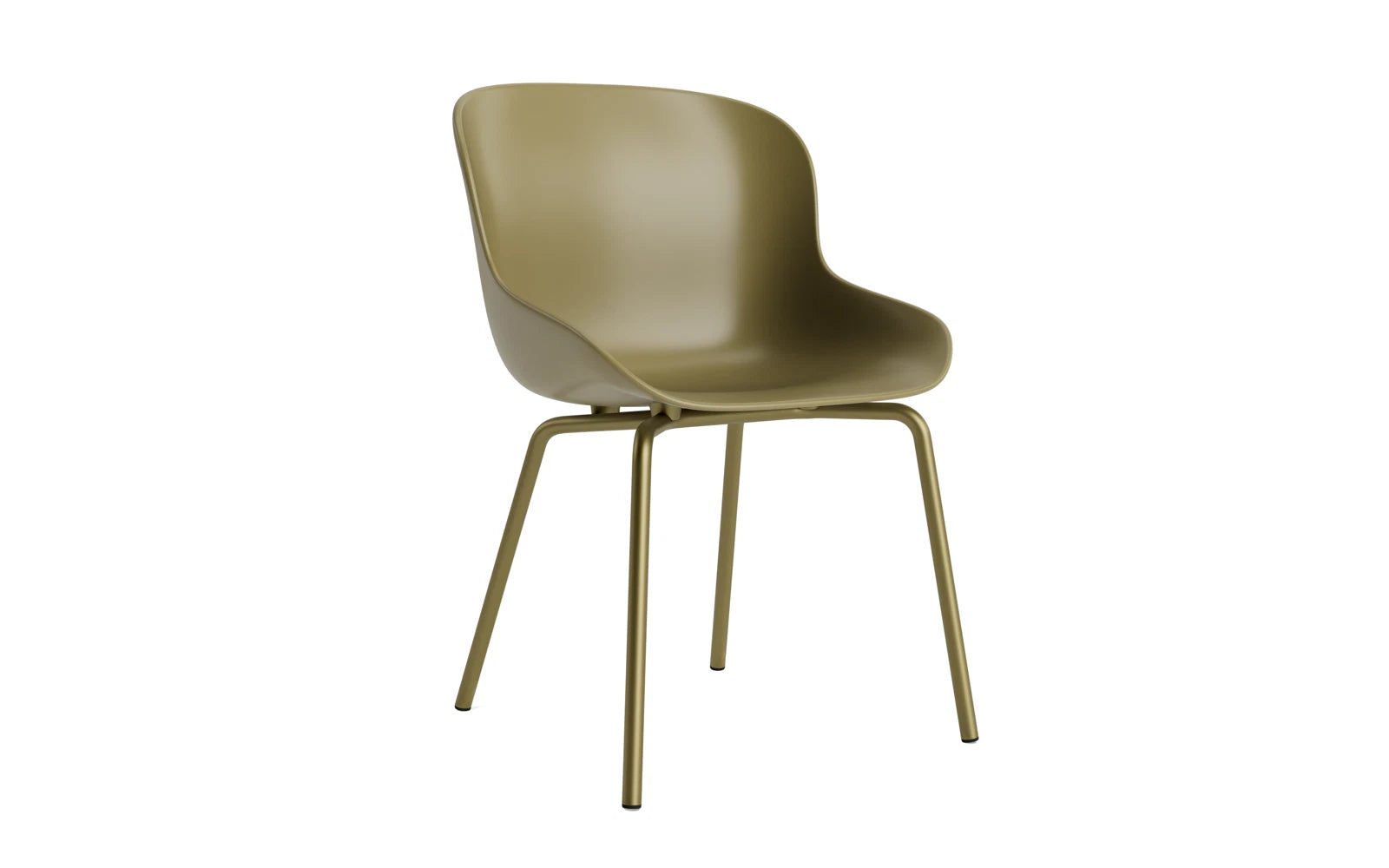 Eleganter Hyg Stuhl von Normann Copenhagen, der durch seine geschwungenen Formen und stilvolles Design eine einladende Atmosphäre schafft.