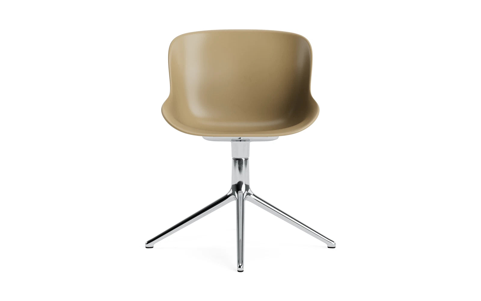 Erleben Sie den Hyg Drehsessel Aluminium Sand von Normann Copenhagen – ein elegantes Möbelstück, das skandinavisches Design und höchsten Sitzkomfort vereint.