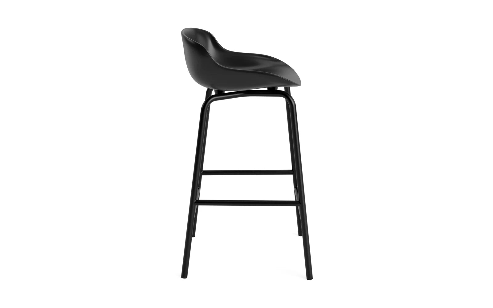 Stylischer Hyg Barhocker von Normann Copenhagen, ideal für zeitgemäße Wohnräume, vereint Komfort und modernes Design in einem.