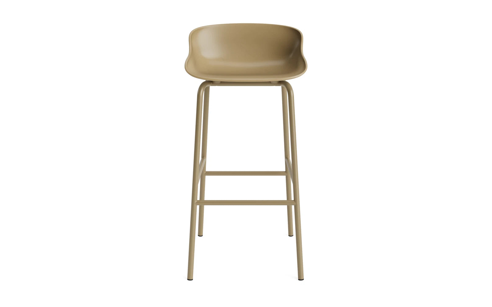 Moderner Hyg Barhocker in Grau von Normann Copenhagen, ideal für Bars und Küchen, vereint Funktionalität und minimalistischen Stil.