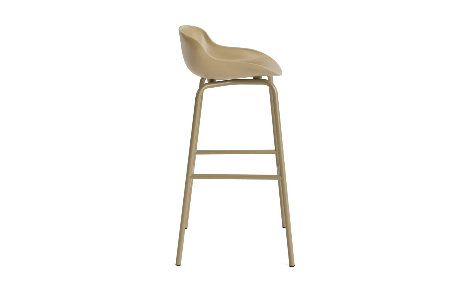 Eleganter Hyg Barhocker in stilvollem Grau von Normann Copenhagen, perfekt für zeitgemäße Wohnräume und gastronomische Einrichtungen.