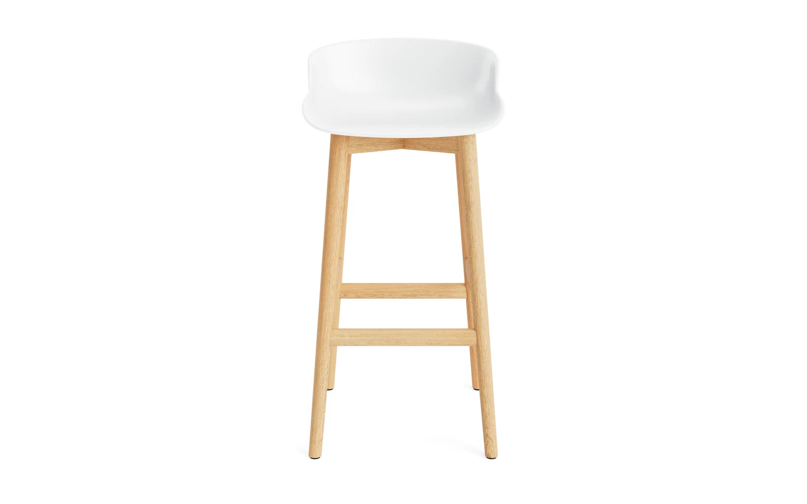 Moderner Hyg Barhocker in Eiche Weiß, 75 cm hoch, von Normann Copenhagen – perfektes Möbelstück für stilvolle Bar- und Esszimmer.