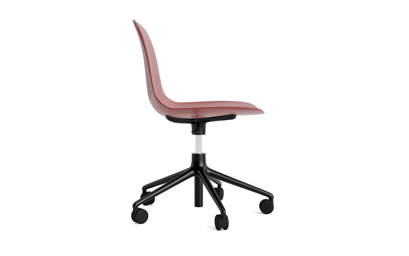 Eleganter Dreh-Schalenstuhl von Normann Copenhagen, ideal für stilvolle Büros, vereint Funktionalität und modernes Design.