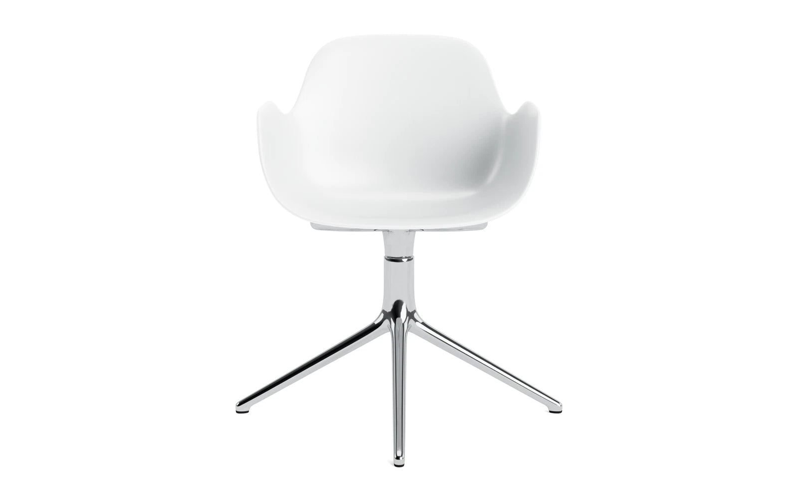 Eleganter Form Drehstuhl mit Armlehnen von Normann Copenhagen, ideal für moderne Büros und Wohnbereiche, bietet eine harmonische Verbindung von Funktionalität und Ästhetik.