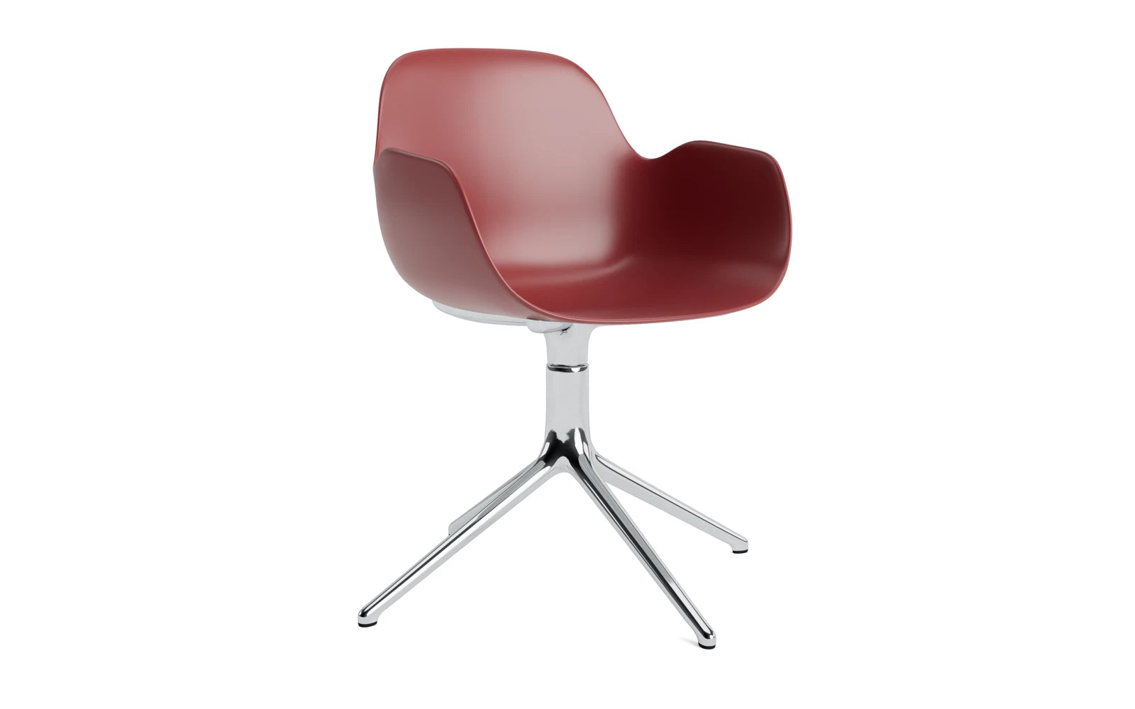 Moderner Drehstuhl mit Armlehnen von Normann Copenhagen, ideal für stilvolle Büros und Wohnräume, vereint Komfort und Design.