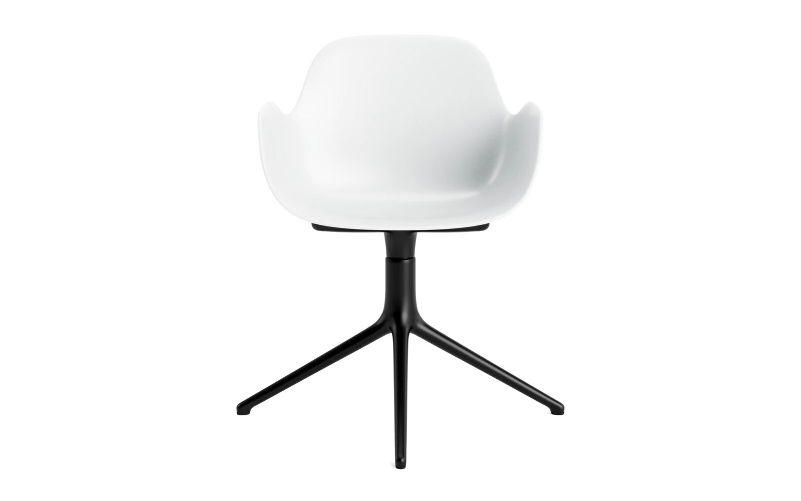 Moderner Drehstuhl mit Armlehnen von Normann Copenhagen, vereint stilvolles Design und Funktionalität für vielseitige Einsatzmöglichkeiten.