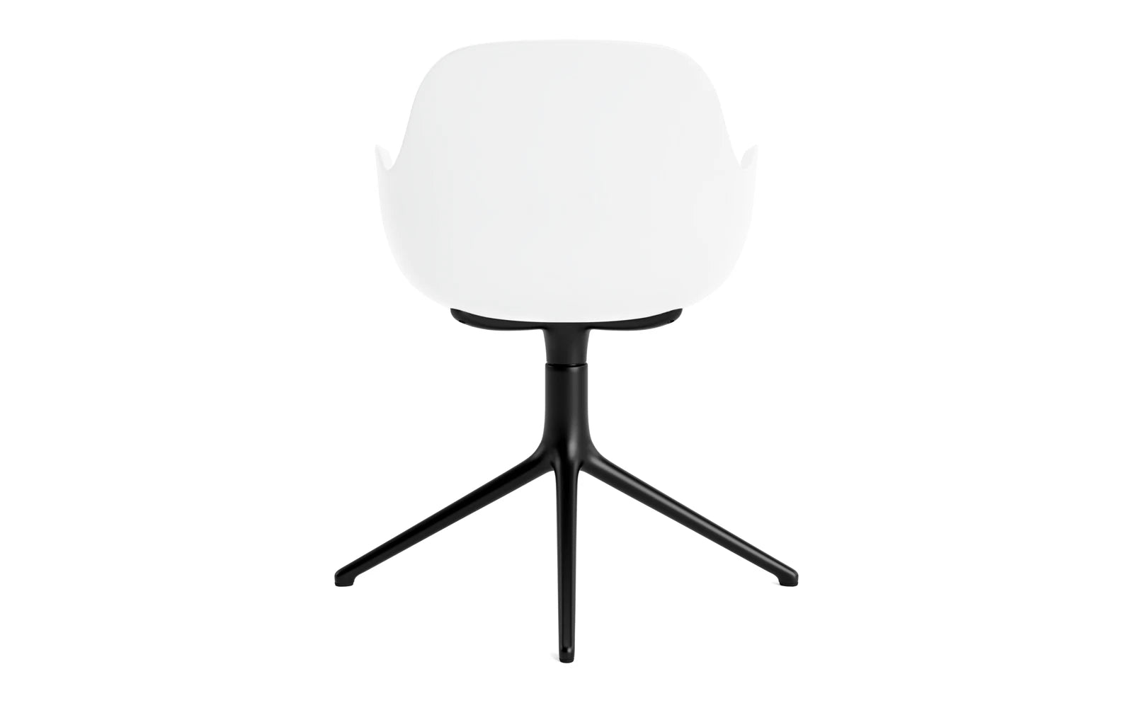 Moderner Form Drehstuhl mit Armlehnen von Normann Copenhagen, perfekt für stilvolle Büros und gemütliche Wohnbereiche, bietet hohen Sitzkomfort.