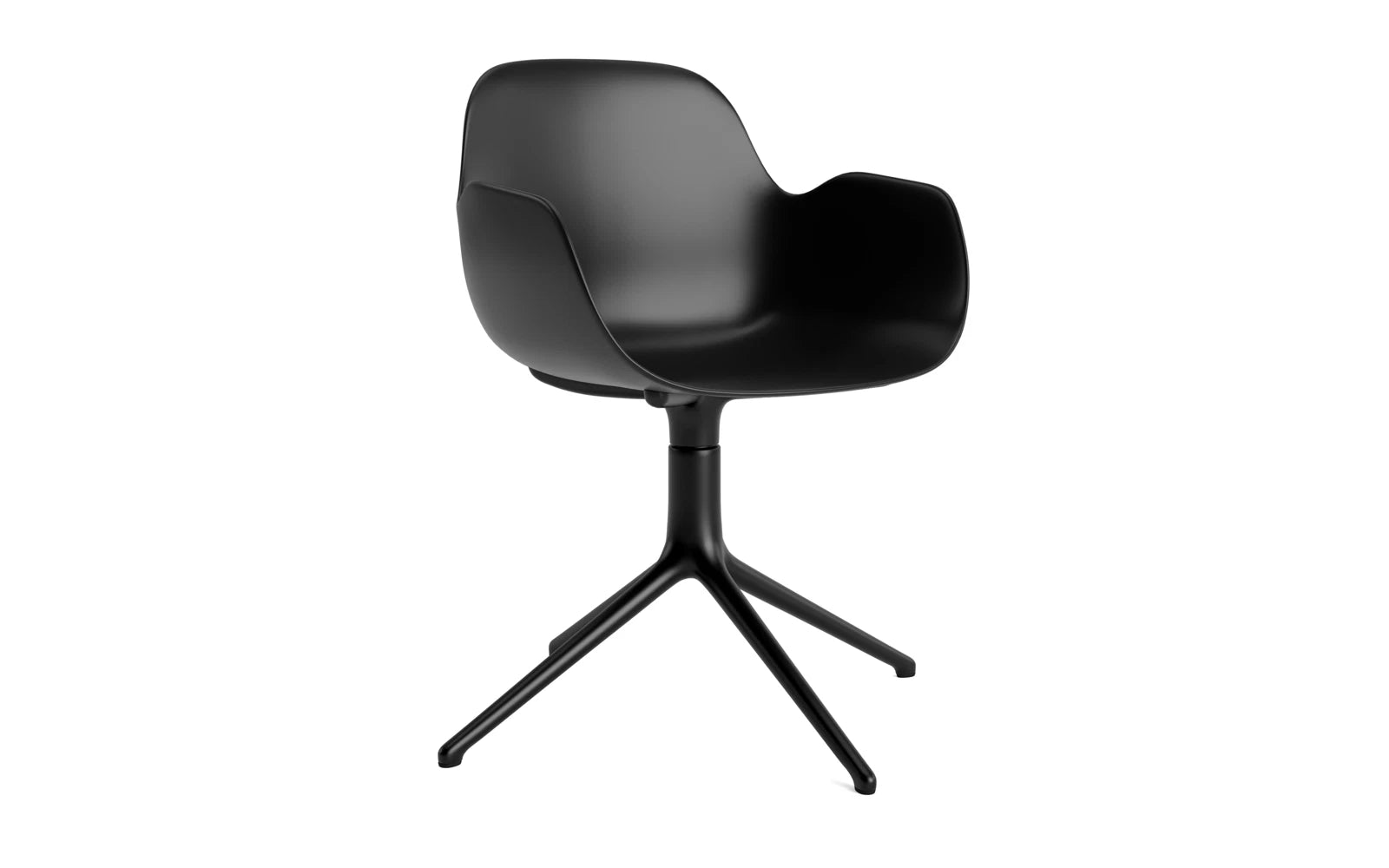 Eleganter Drehstuhl mit Armlehnen von Normann Copenhagen, perfekt für kreative Arbeitsumgebungen und stilvolle Akzente in jedem Raum.