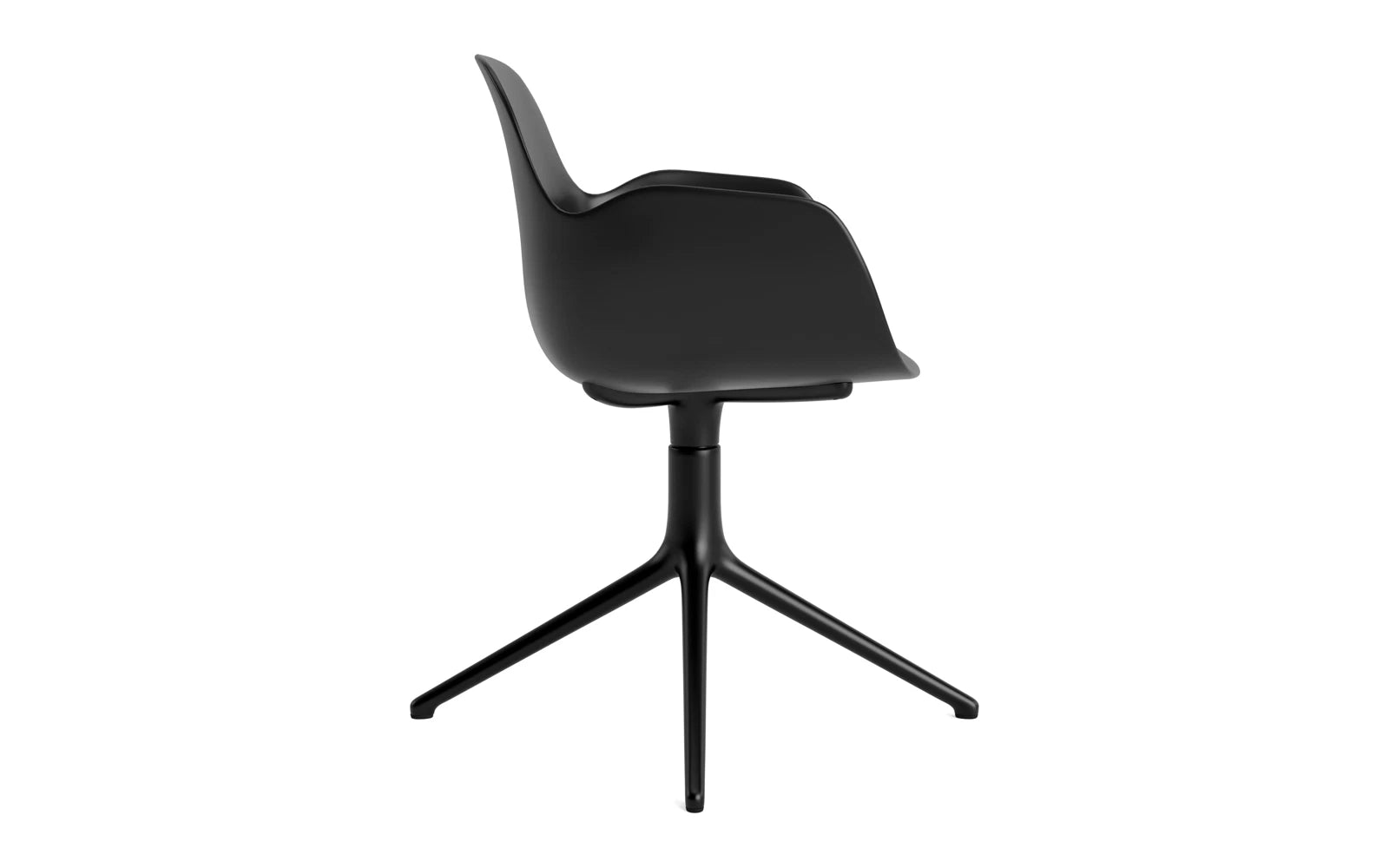 Moderner Form Drehstuhl mit Armlehnen von Normann Copenhagen, ideal für kreative Büros und stilvolle Wohnräume.