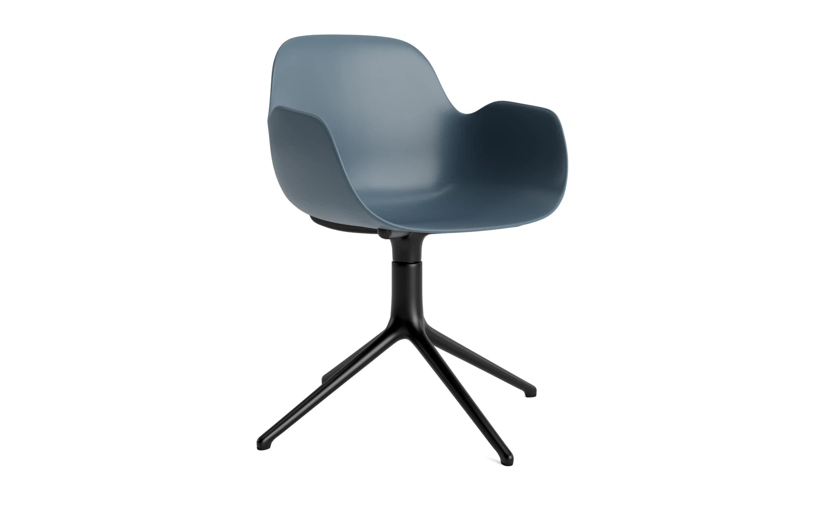 Eleganter Form Drehstuhl mit Armlehnen von Normann Copenhagen, ideal für stilvolle Büros und moderne Wohnräume.