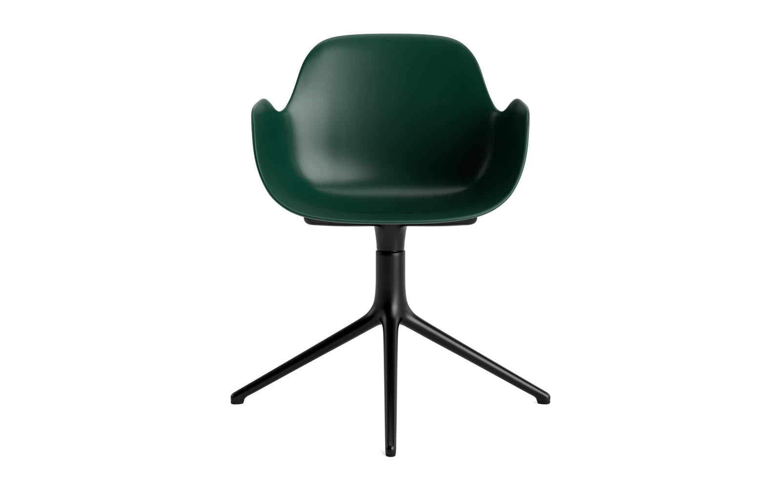 Moderner Form Drehstuhl mit Armlehnen von Normann Copenhagen, ideal für stilvolle Büros und Wohnräume, bietet hohen Sitzkomfort und ansprechende Ästhetik.