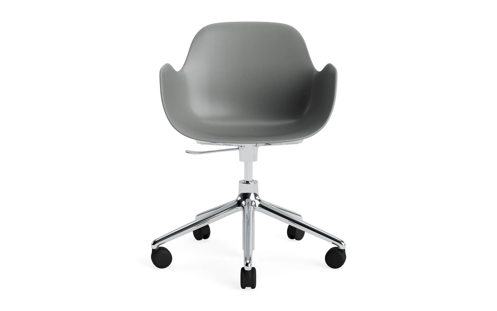 Moderner Drehstuhl mit Armlehnen von Normann Copenhagen, perfekt für ergonomisches Sitzen und ansprechendes Büroumfeld.